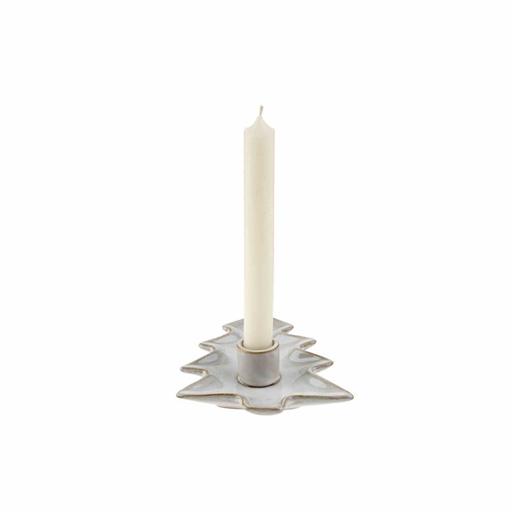 TREE CANDLE HOLDER, WHITE