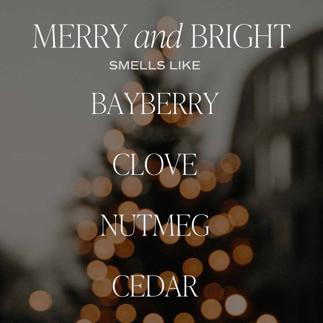 MERRY AND BRIGHT, SOY CANDLE, 9OZ