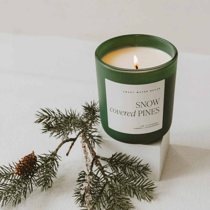 SNOW COVERED PINES, SOY CANDLE, 15OZ