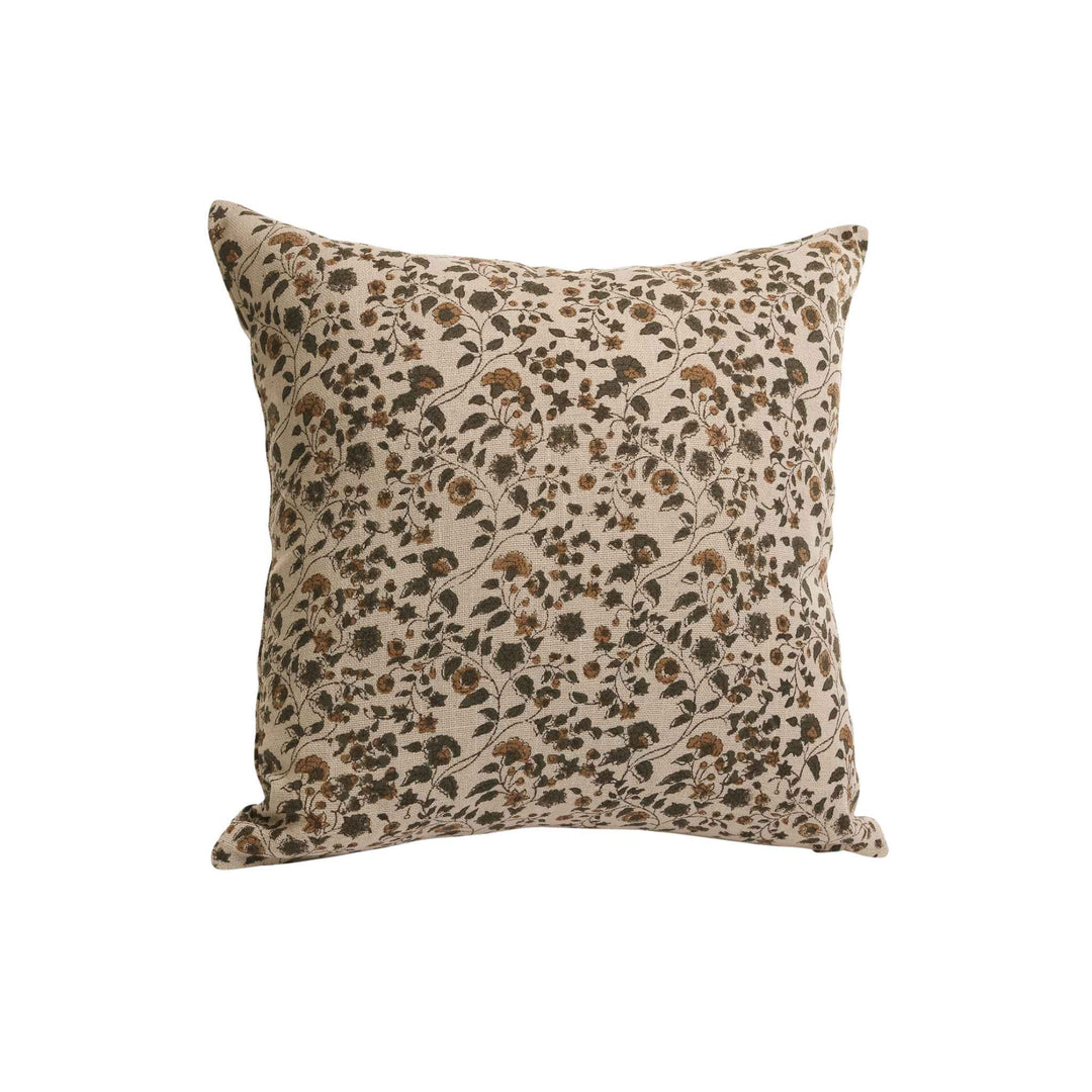FALL FLORAL BLOCK PRINT PILLOW