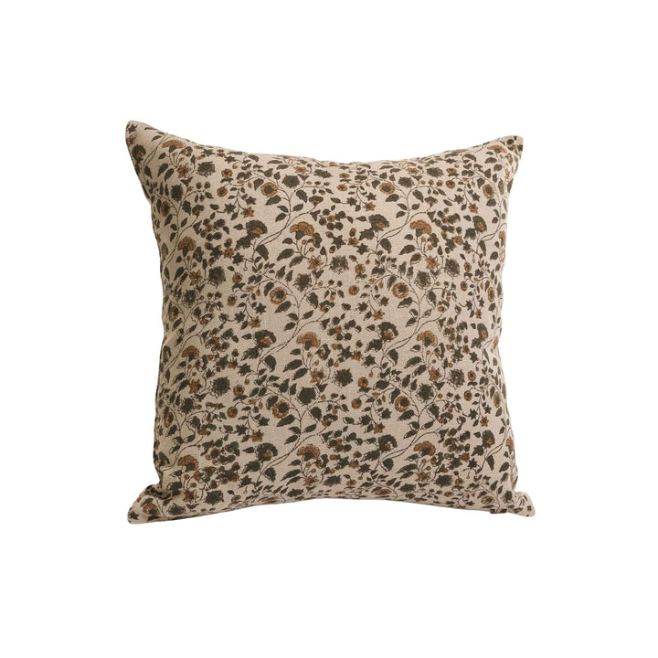 FALL FLORAL BLOCK PRINT PILLOW