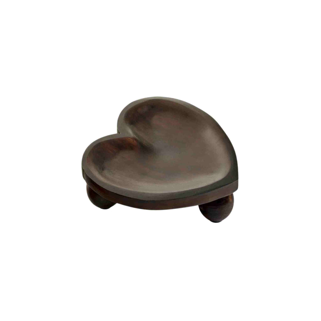 FOOTED HEART-SHAPED TRAY