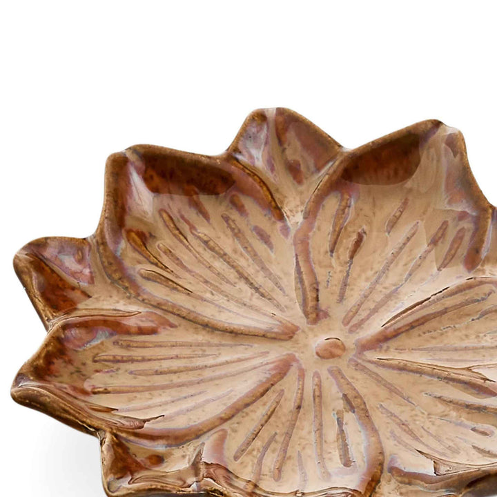 FLOWER SHAPED CERAMIC TRAY