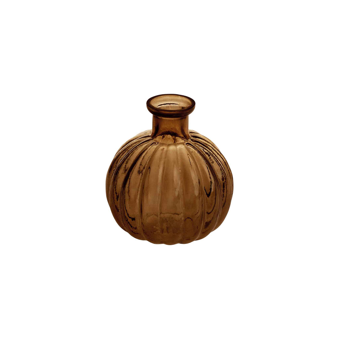 RIBBED ROUND BUD VASE