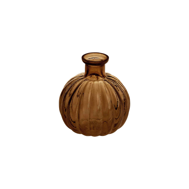 RIBBED ROUND BUD VASE