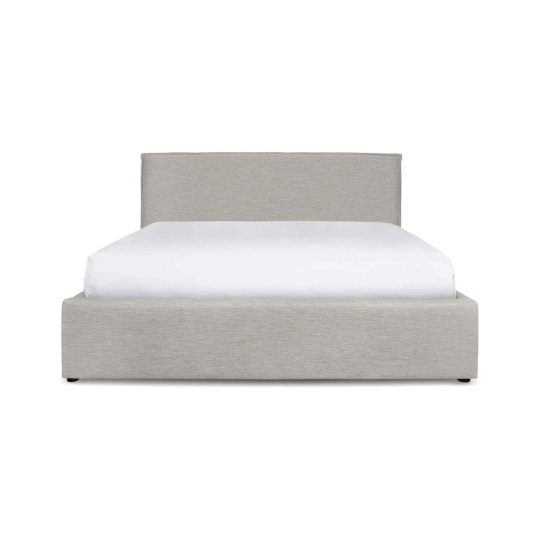 JULIA BED, SHORT HEADBOARD, SAND