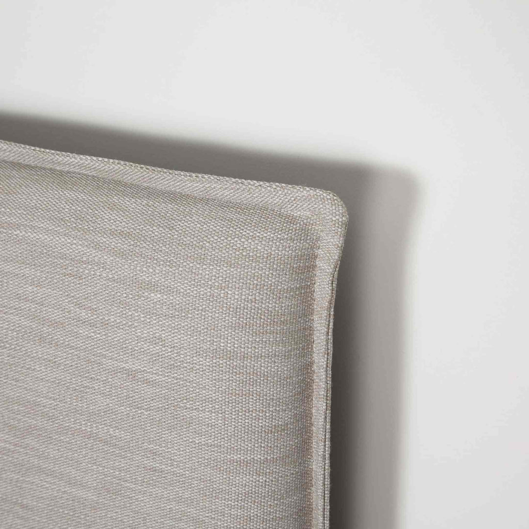 JULIA BED, SHORT HEADBOARD, SAND