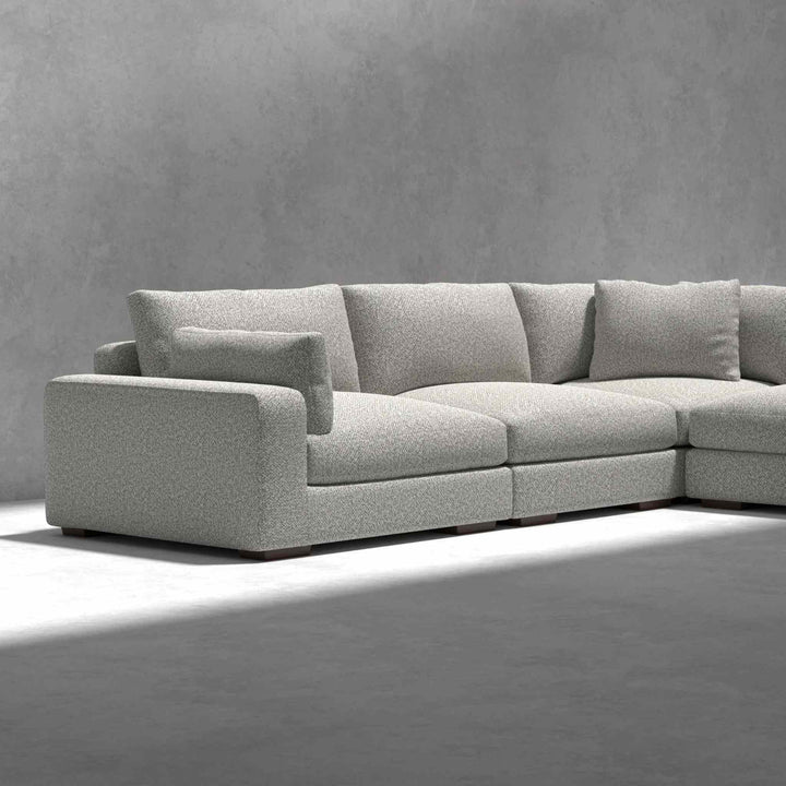 MODULAR TUZI SECTIONAL, OAT TWEED