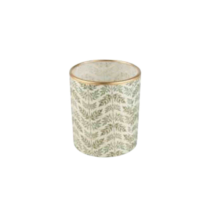 PAPER COVERED GLASS VOTIVE HOLDER