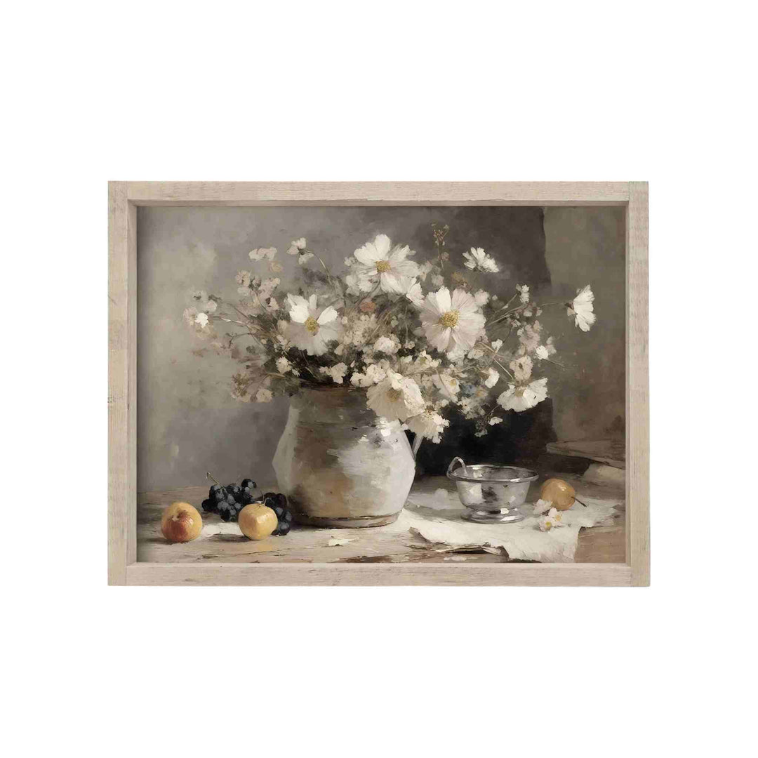 VINTAGE FLOWER + FRUIT STILL LIFE