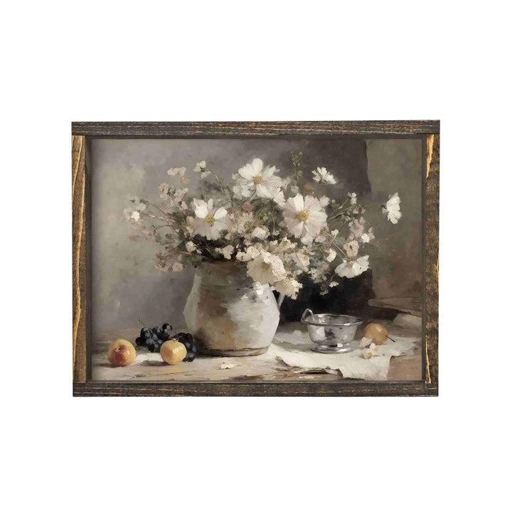 VINTAGE FLOWER + FRUIT STILL LIFE