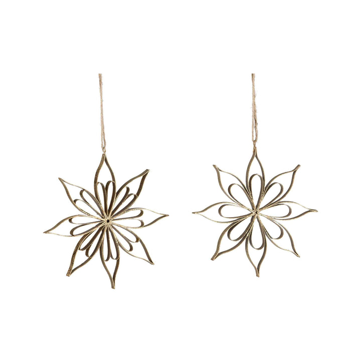 ANTIQUE GOLD SNOWFLAKE ORNAMENT