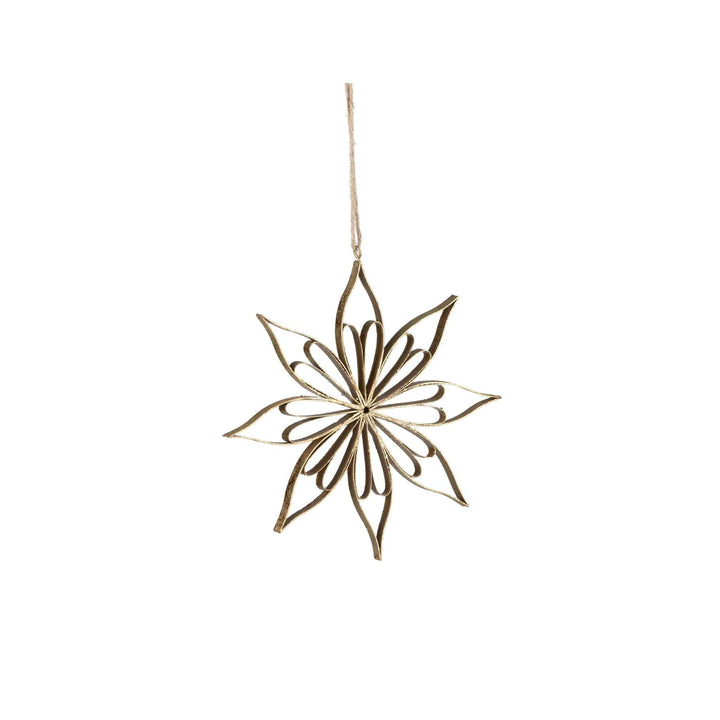 ANTIQUE GOLD SNOWFLAKE ORNAMENT