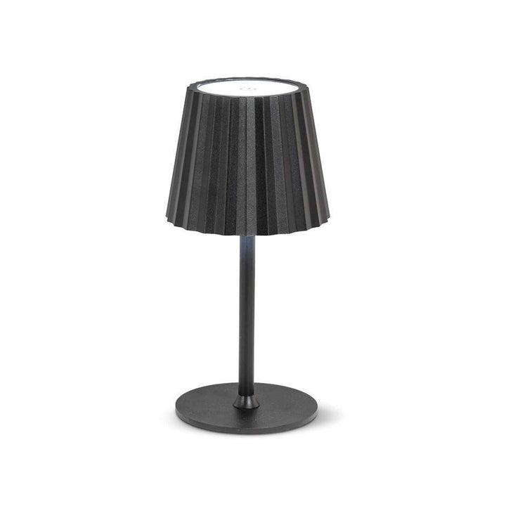 FLUTED SHADE LED TABLE LAMP
