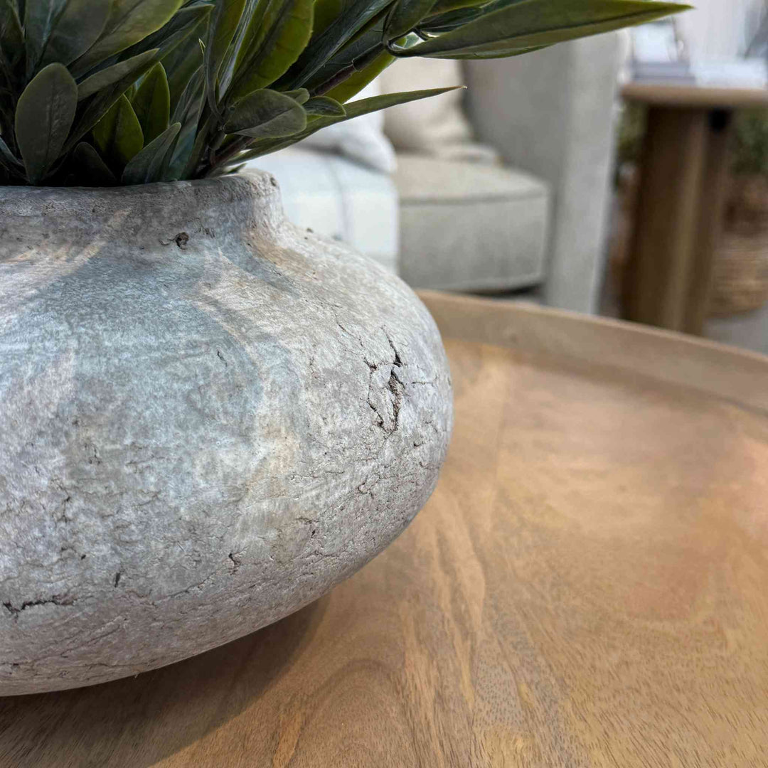 TERRACOTTA TEXTURED  VASE