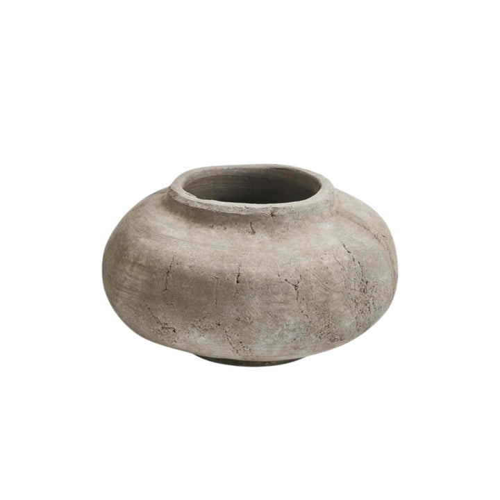 TERRACOTTA TEXTURED  VASE
