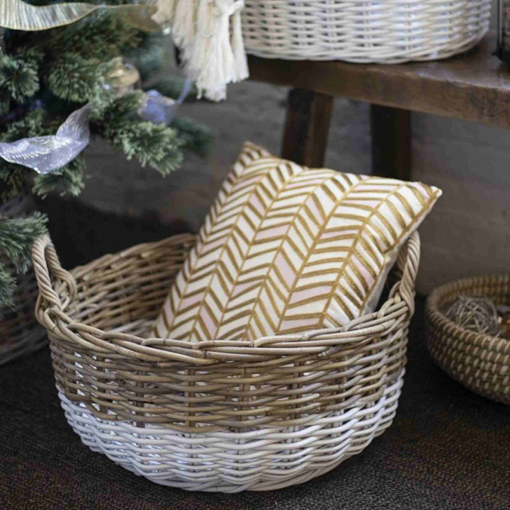 ROUND TWO TONE BASKET