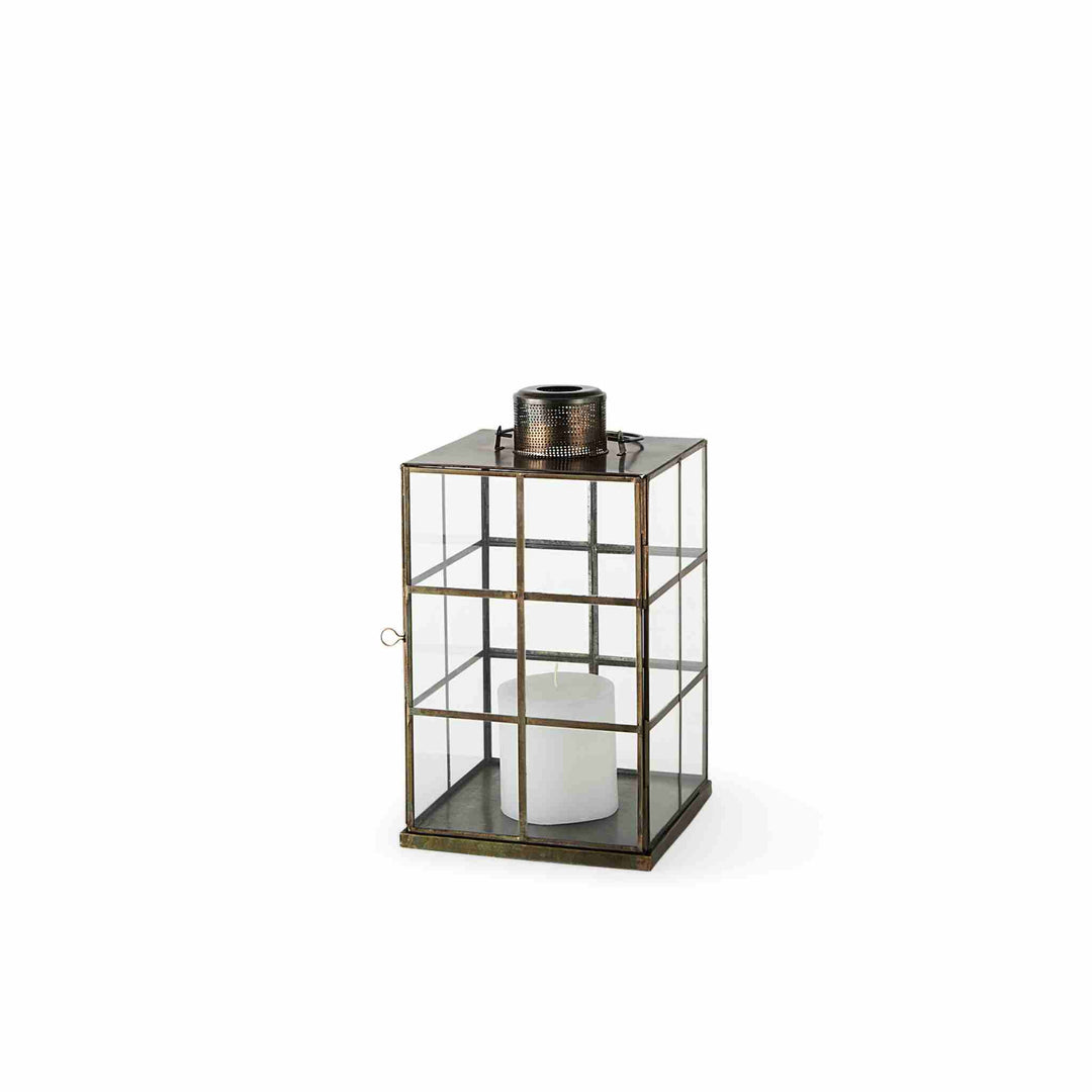 LUMIN LANTERN, RUSTIC GOLD