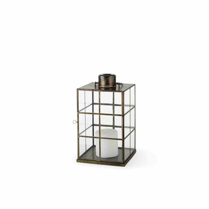 LUMIN LANTERN, RUSTIC GOLD