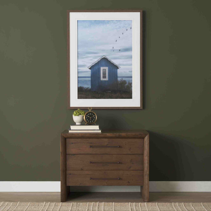 BREEZY BLUE ESCAPE, FRAMED ART