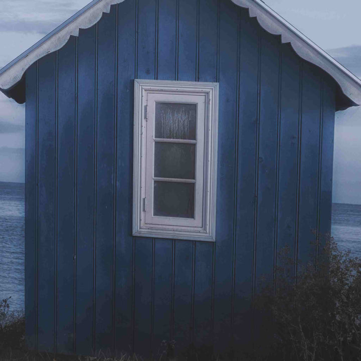 BREEZY BLUE ESCAPE, FRAMED ART
