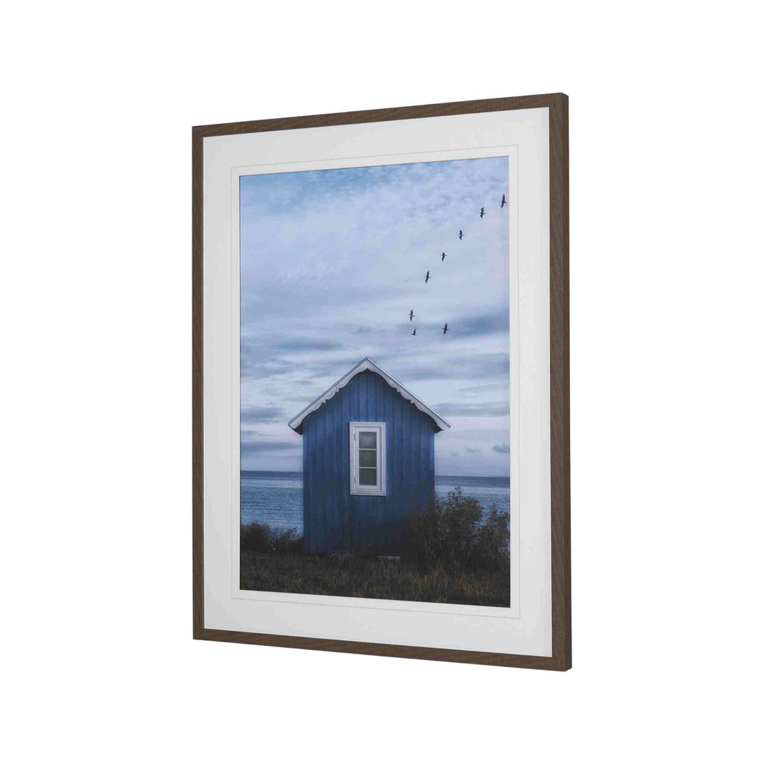 BREEZY BLUE ESCAPE, FRAMED ART