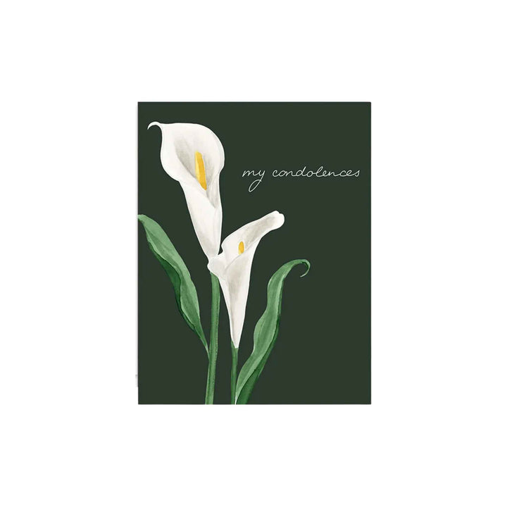 CALA LILY CONDOLENCE, CARD