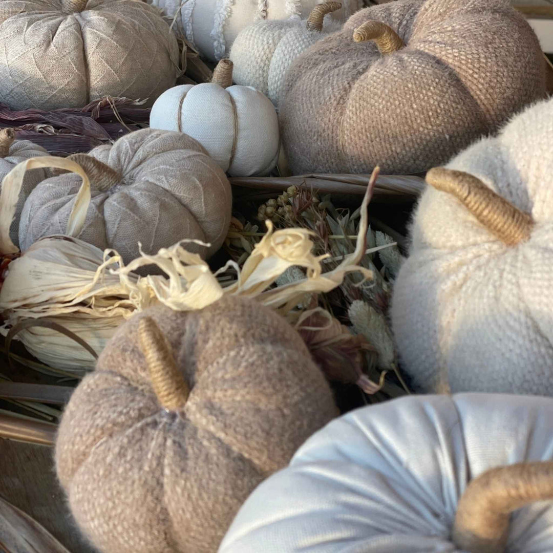 TAN FUZZY FALL PUMPKIN