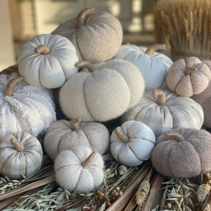 TAN FUZZY FALL PUMPKIN