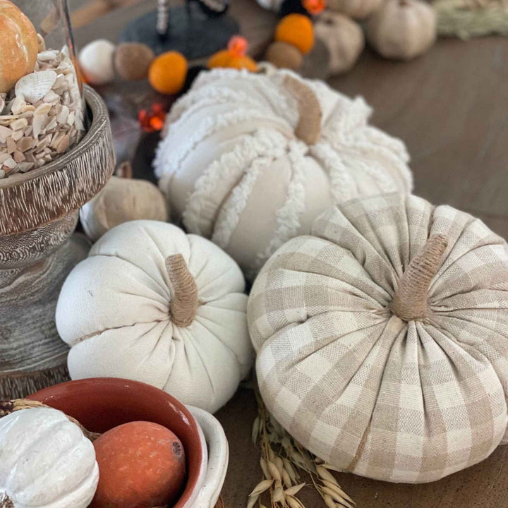 TAN CHECK PUMPKIN