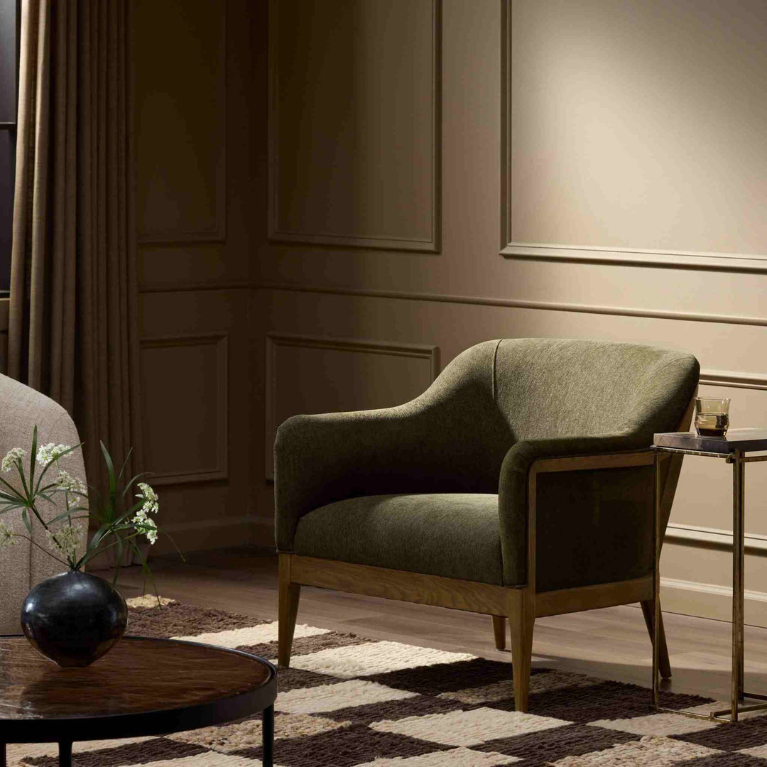 COLSTON OCCASSIONAL CHAIR, SUTTON OLIVE