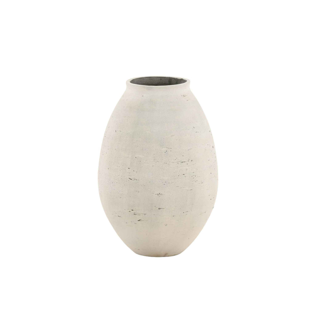 CALLUM VASE, ANTIQUE WHITE