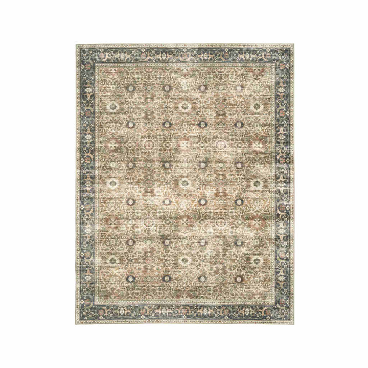 DUA WASHABLE RUG, BROWN GRAY BEIGE