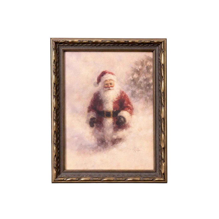 FATHER CHRISTMAS, ANTIQUE INSPIRED FRAME
