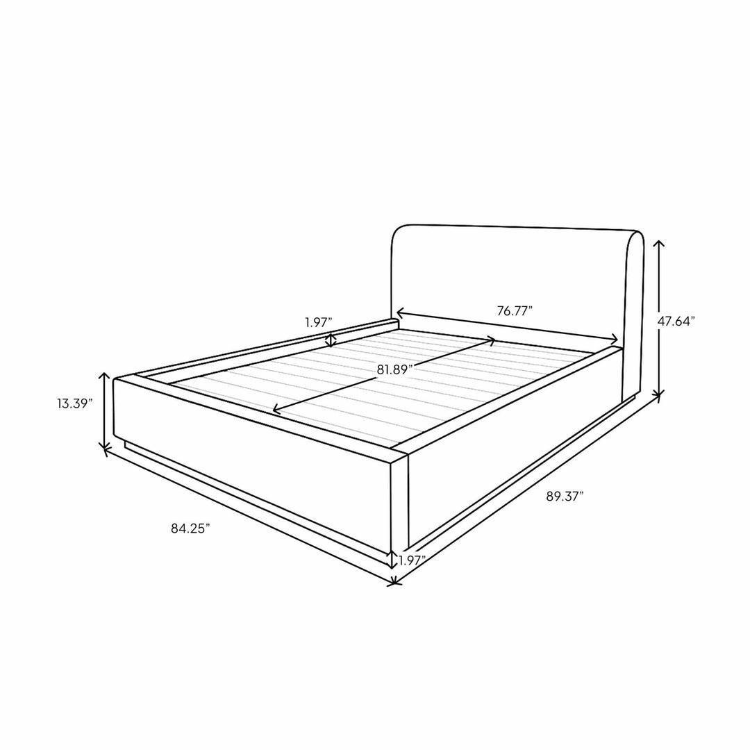 FARAH STORAGE BED, SHORT