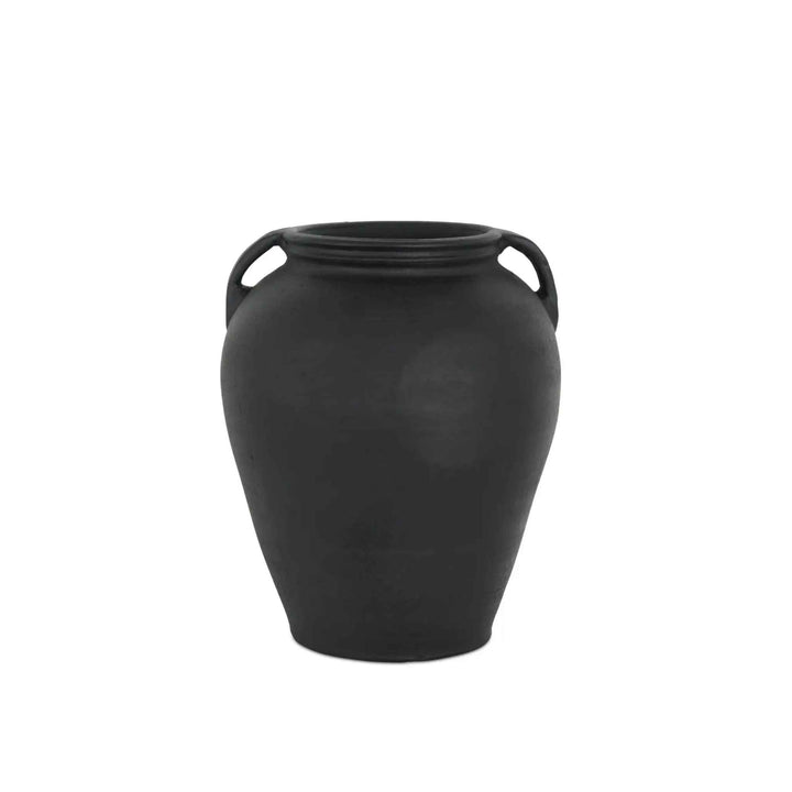 JOSI TERRACOTTA VASE, BLACK