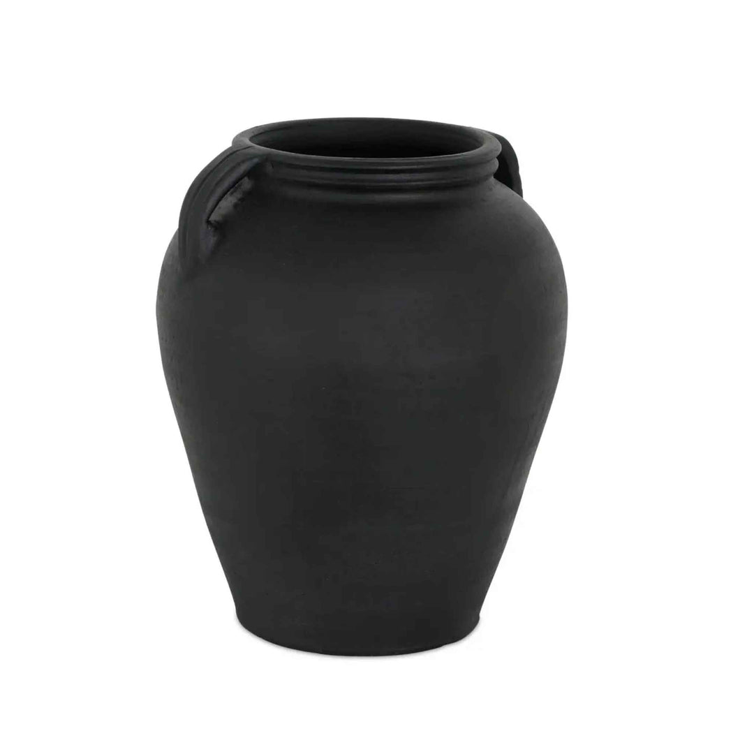 JOSI TERRACOTTA VASE, BLACK