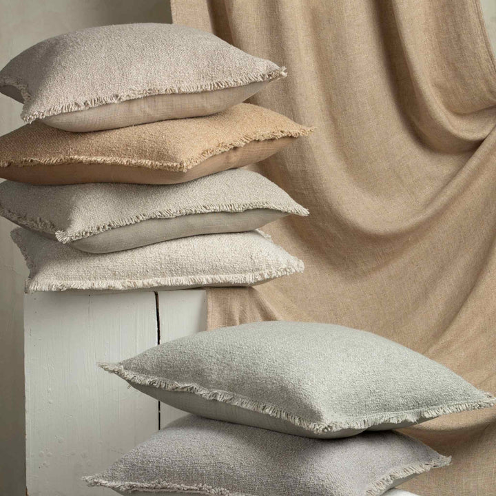 FRINGED BOUCLE PILLOW