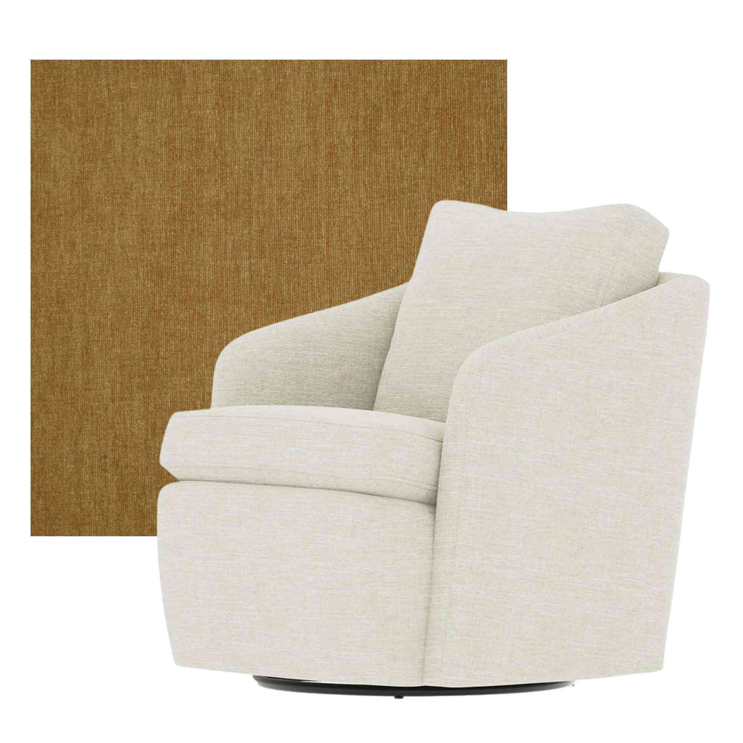 *IN STOCK* TEAGAN SWIVEL CHAIR, GR.16, HEMINGWAY SCOTCH