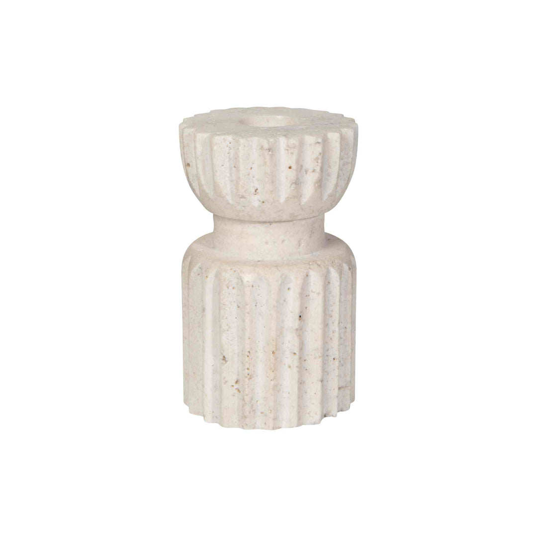 IONA TRAVERTINE CANDLE HOLDER