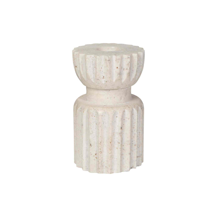 IONA TRAVERTINE CANDLE HOLDER