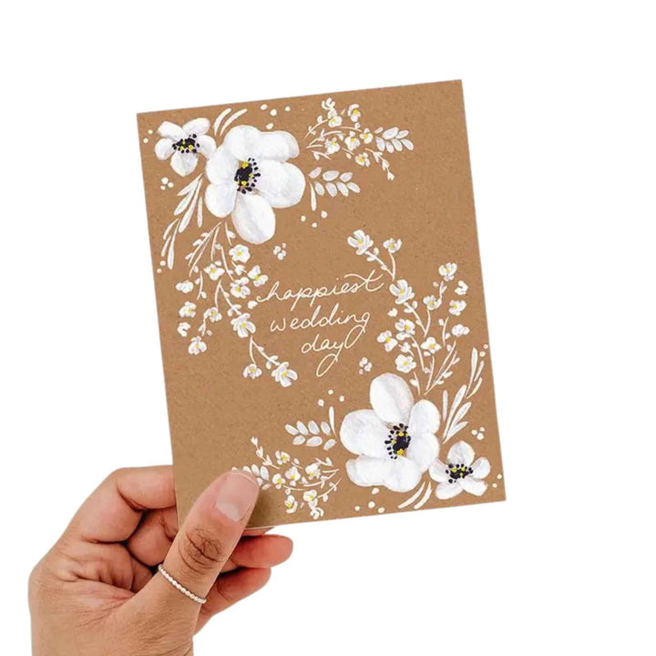 KRAFT HAPPIEST WEDDING DAY, CARD