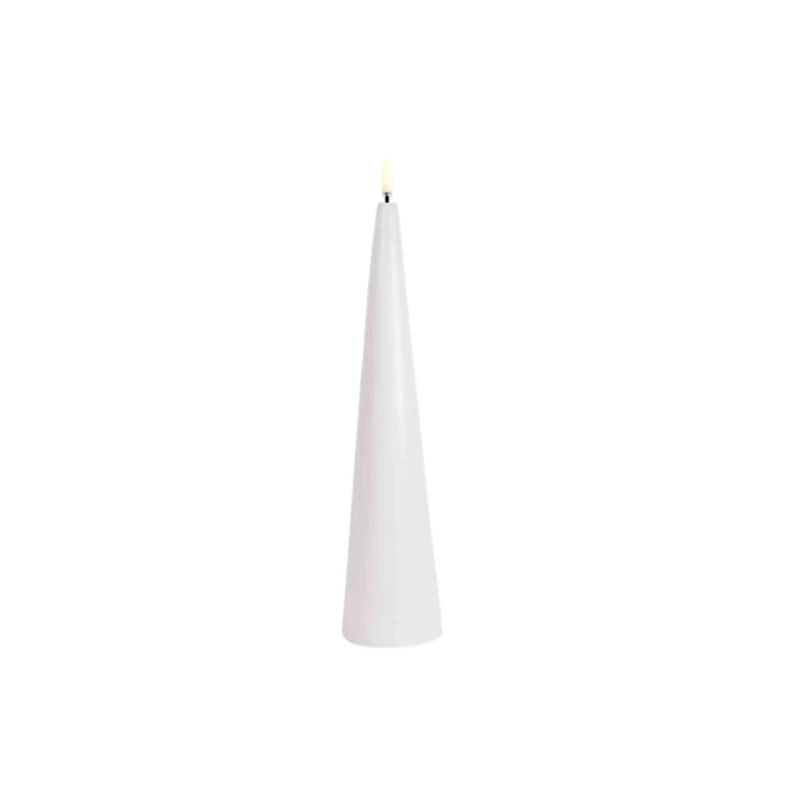 DANISH LED CONE CANDLE, NORDIC WHITE