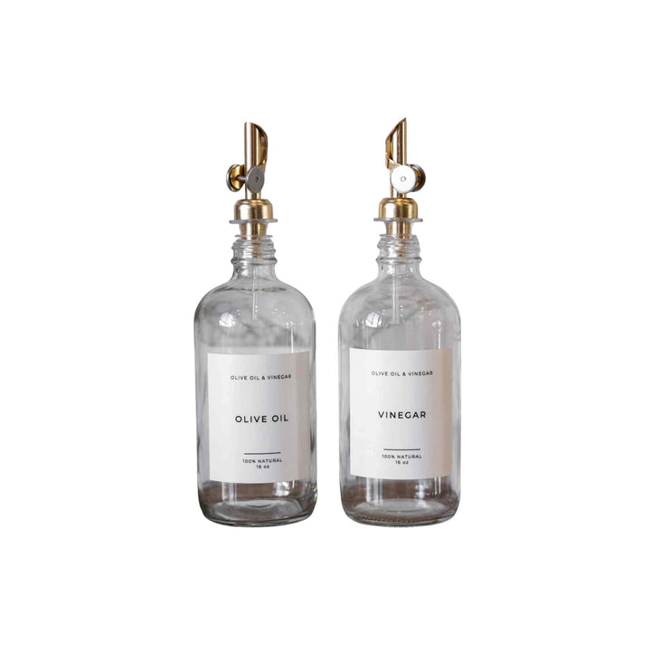 GLASS DISPENSER BOTTLE, ROUND