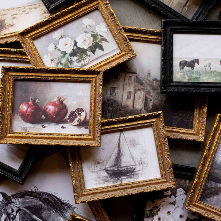 FALL FIELD WALK, BLACK FRAME