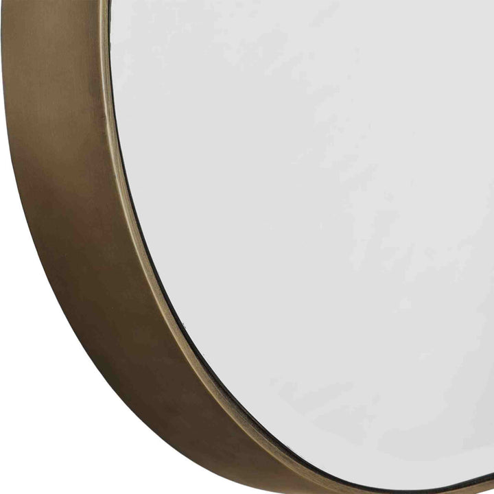 LEVI OVAL MIRROR, GOLD