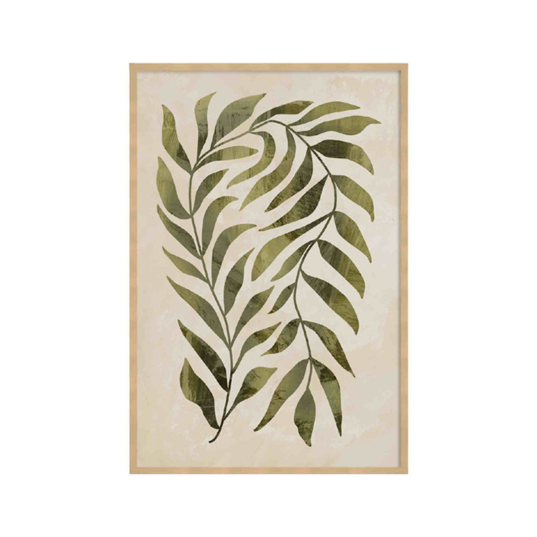 GREEN BOTANICAL, FRAMED ART