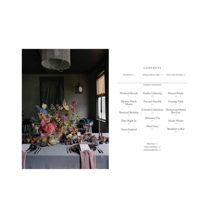 NATURAL TABLES, BOOK