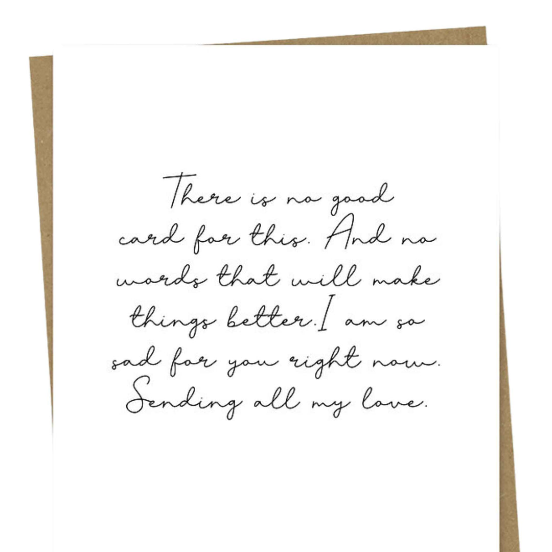 NO GOOD WORDS, CARD