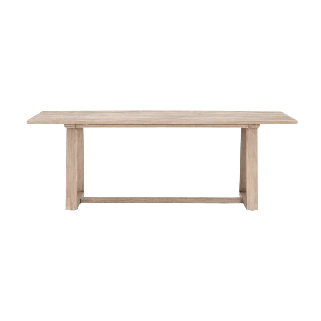 Atherton Outdoor Dining Table, Weathered Grey